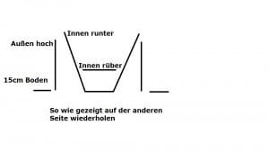 Wasserlauf-V-Zeichnung