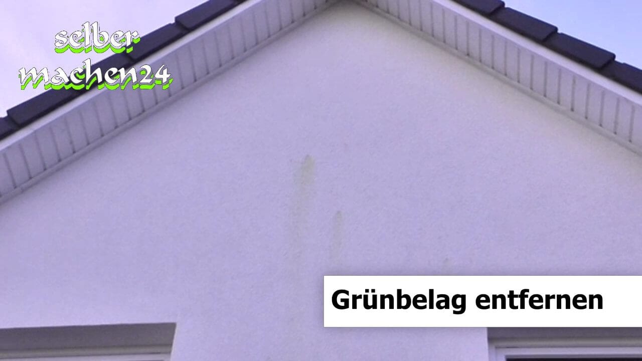 Grünbelag entfernen wieder einmal ganz easy